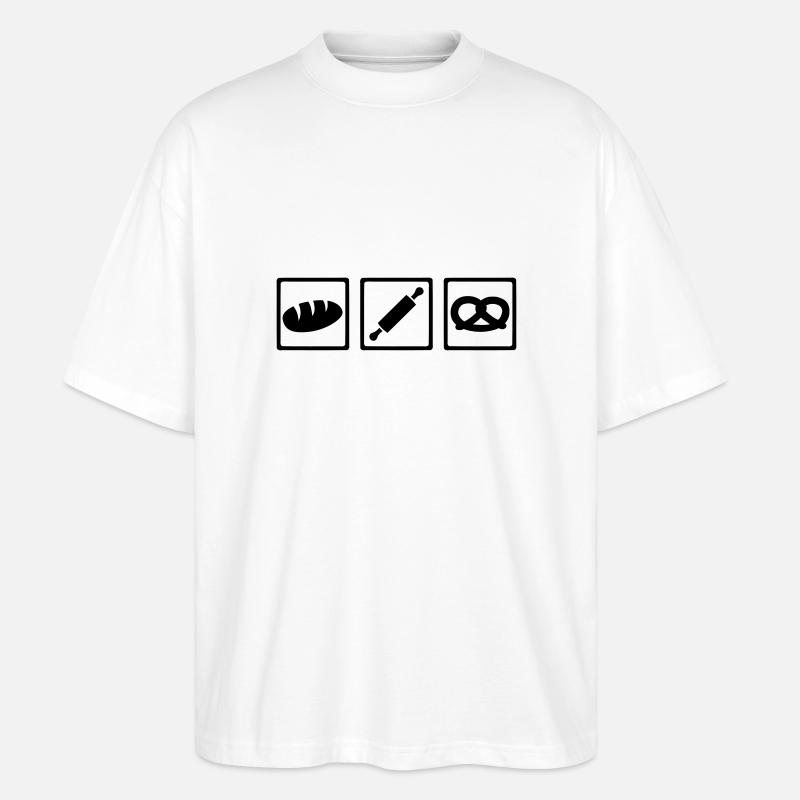 Baker - Stanley/Stella Oversized Unisex Organic T-shirt Blaster 2.0 - white