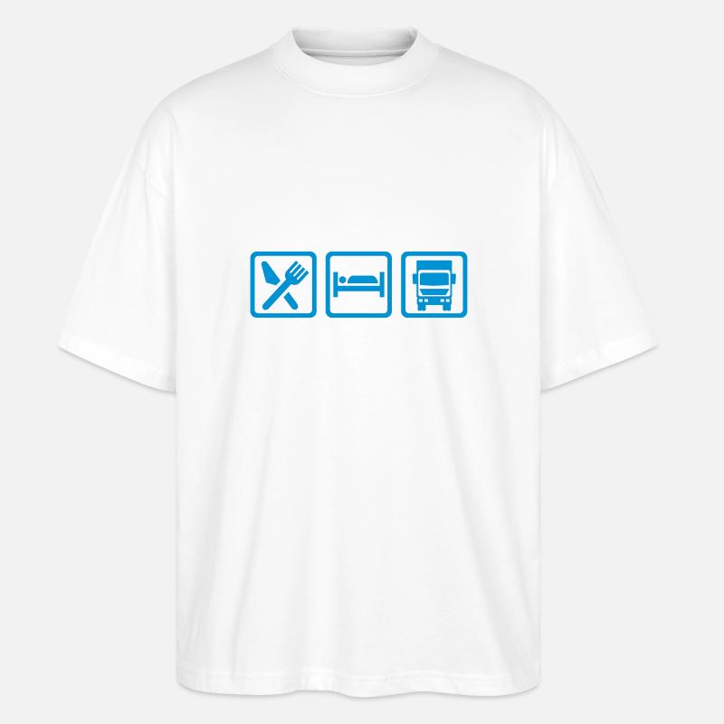 LKW - Stanley/Stella Oversized Unisex Bio T-Shirt Blaster 2.0 - Weiß