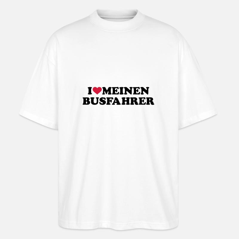 Busfahrer - Stanley/Stella Oversized Unisex Bio T-Shirt Blaster 2.0 - Weiß
