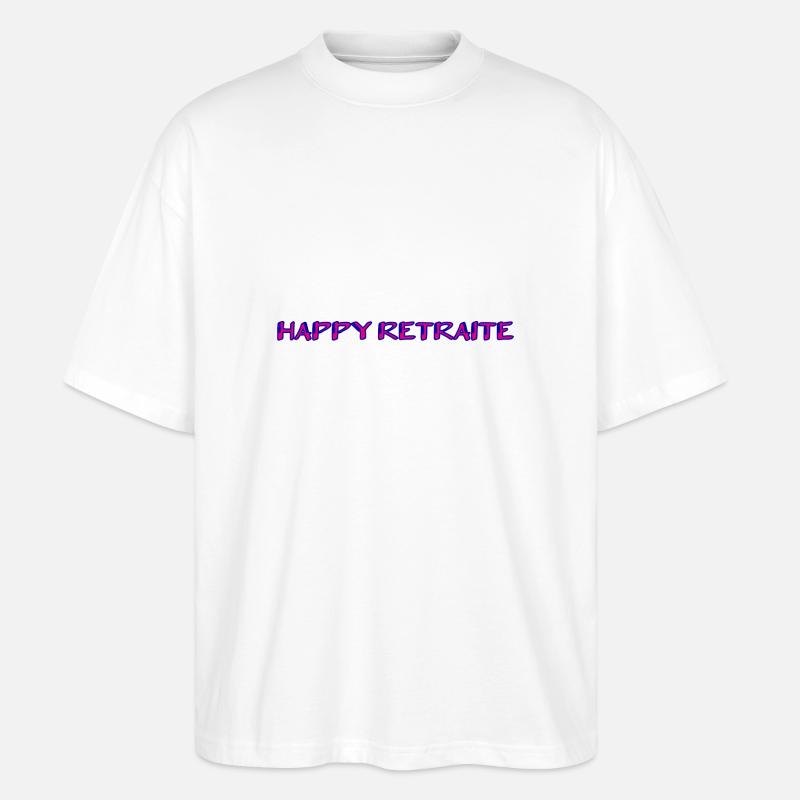 RETRAITE. RETRAITE. RETRAITEE. RETRAITE - T-shirt bio Blaster 2.0 coupe oversize Stanley/Stella Unisexe - blanc