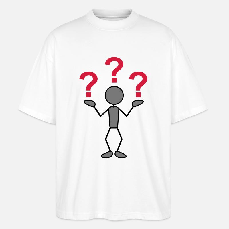 greyman_with_problems_3c - T-shirt bio Blaster 2.0 coupe oversize Stanley/Stella Unisexe - blanc