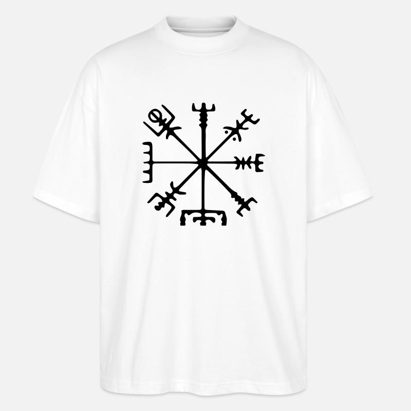 Viking compass - Stanley/Stella Oversized Unisex Bio T-Shirt Blaster 2.0 - Weiß