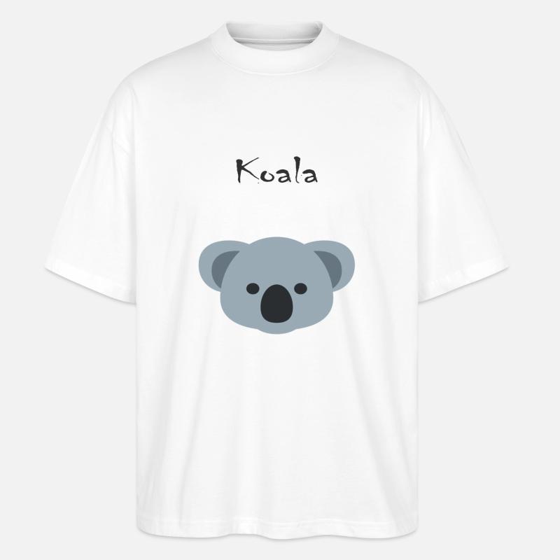 Koala - Stanley/Stella Oversized Unisex Bio T-Shirt Blaster 2.0 - Weiß