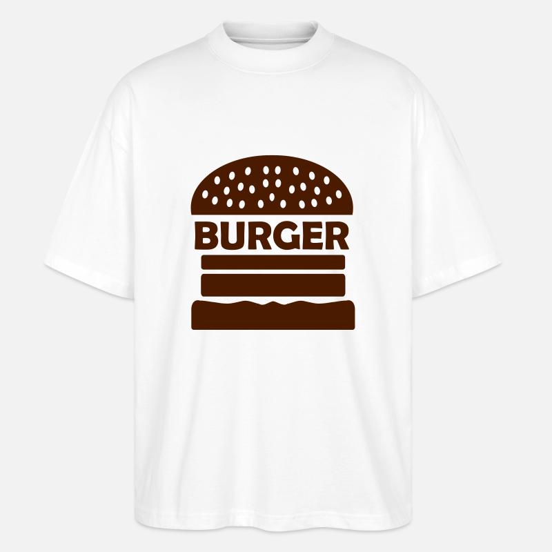 burger - Stanley/Stella Oversized Unisex Bio T-Shirt Blaster 2.0 - Weiß