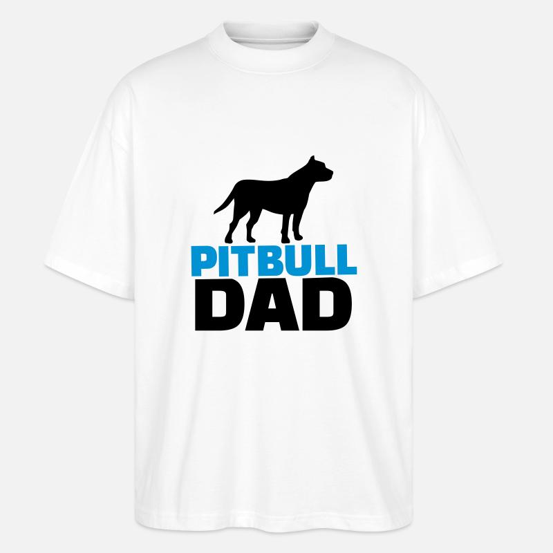 Pitbull - Stanley/Stella Oversized Unisex Bio T-Shirt Blaster 2.0 - Weiß