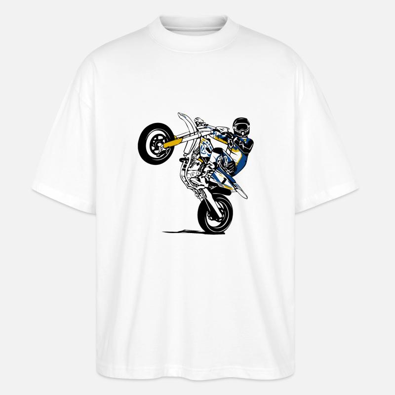 Supermoto - Stanley/Stella Oversized Unisex Bio T-Shirt Blaster 2.0 - Weiß
