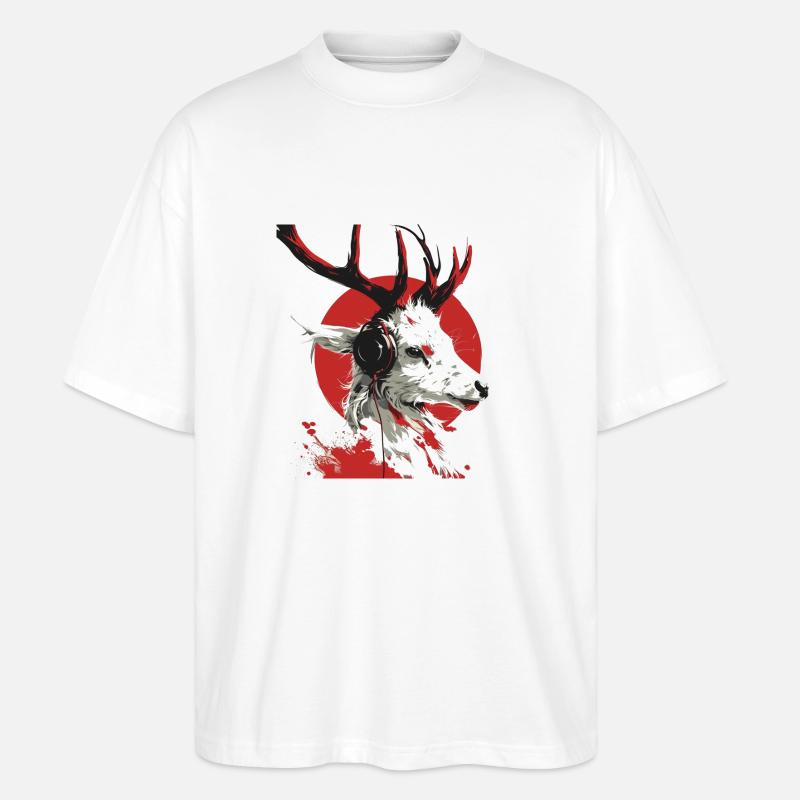 LogoDeer - T-shirt bio Blaster 2.0 coupe oversize Stanley/Stella Unisexe - blanc