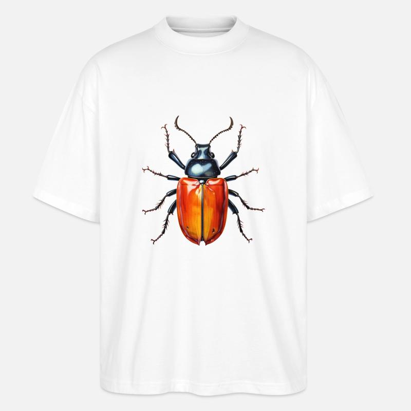Springtime Bug - Stanley/Stella Oversized Unisex Organic T-shirt Blaster 2.0 - white
