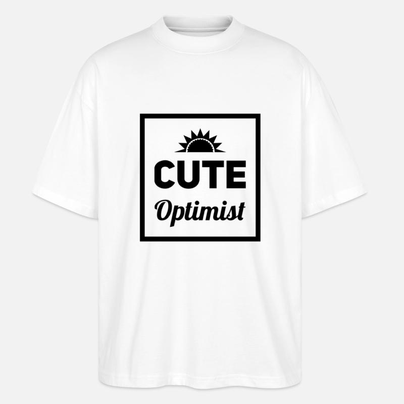 Bébé - Optimisme mignon - T-shirt bio Blaster 2.0 coupe oversize Stanley/Stella Unisexe - blanc