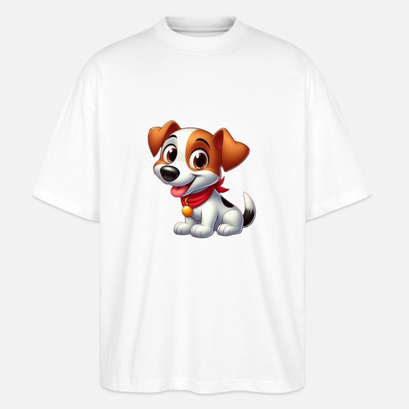 Foxterrier 6 - Stanley/Stella Oversized Unisex Bio T-Shirt Blaster 2.0 - Weiß