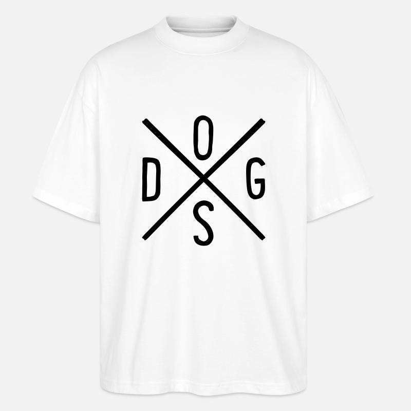 Hund - Stanley/Stella Oversized Unisex Bio T-Shirt Blaster 2.0 - Weiß