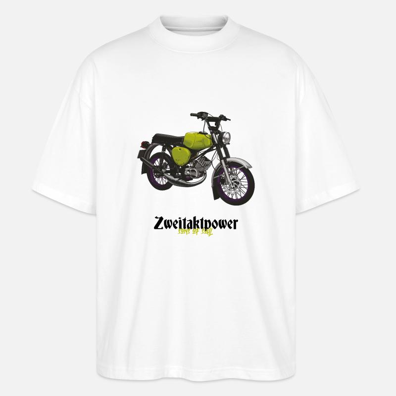 S51 (hellgrün) // Illustration - Stanley/Stella Oversized Unisex Bio T-Shirt Blaster 2.0 - Weiß