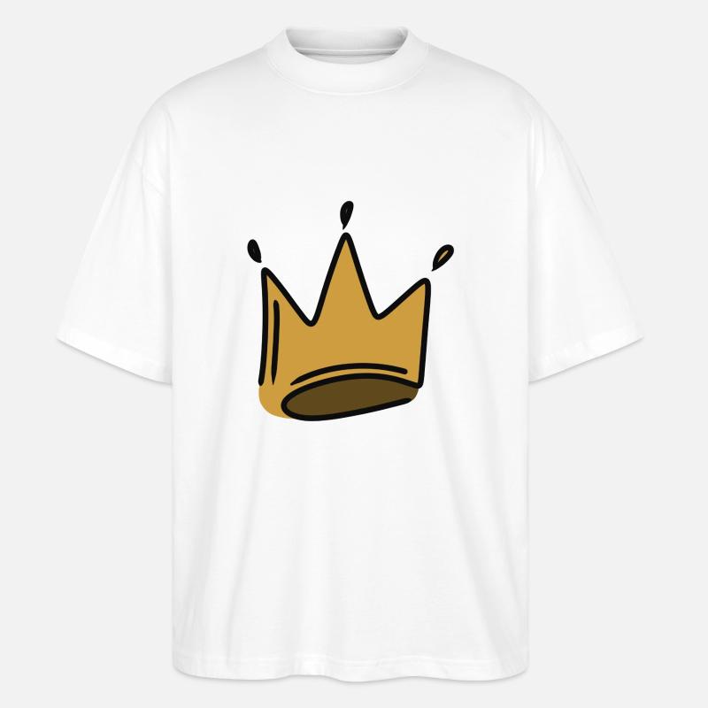 Krone2 - Stanley/Stella Oversized Unisex Bio T-Shirt Blaster 2.0 - Weiß