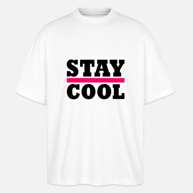 Stay cool - Stanley/Stella Oversized Unisex Bio T-Shirt Blaster 2.0 - Weiß