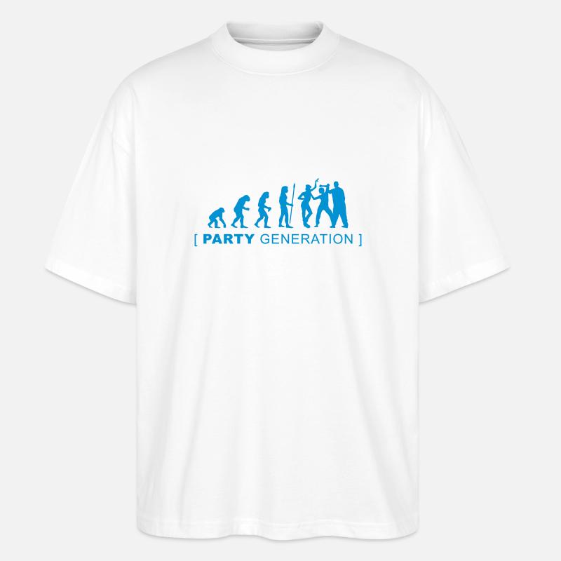 evolution_party - T-shirt bio Blaster 2.0 coupe oversize Stanley/Stella Unisexe - blanc