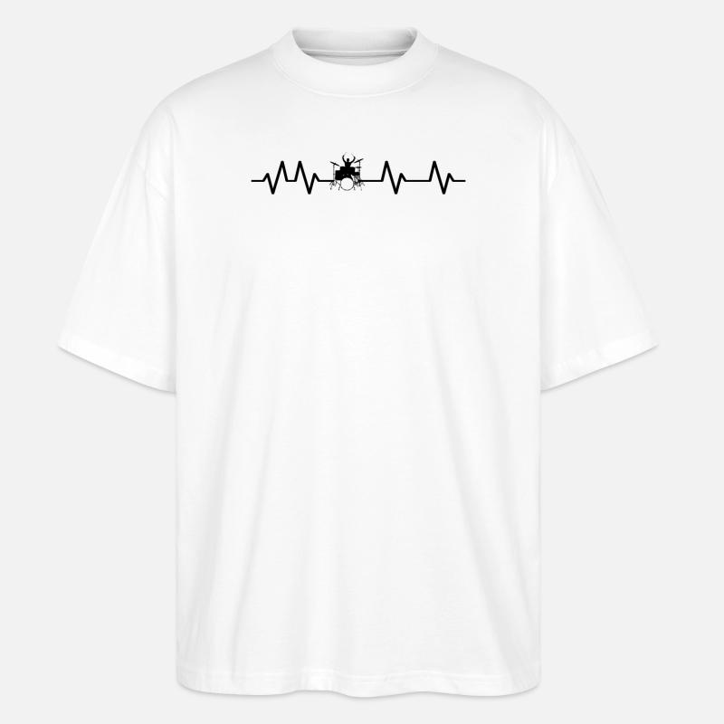 Pulsschlager Schlager - Stanley/Stella Oversized Unisex Bio T-Shirt Blaster 2.0 - Weiß