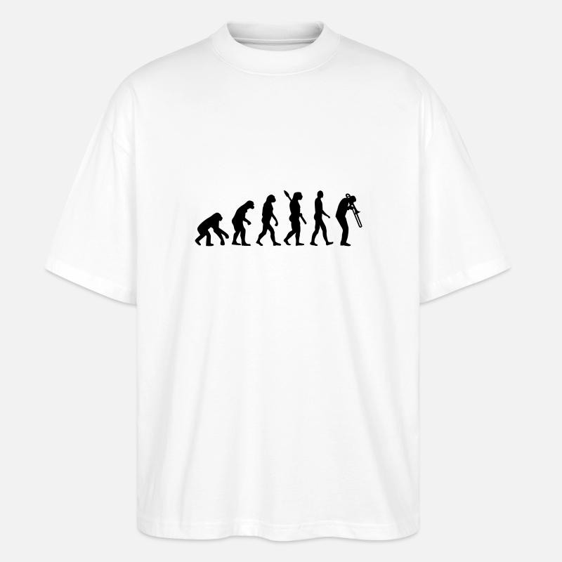 Evolution Trombone - T-shirt bio Blaster 2.0 coupe oversize Stanley/Stella Unisexe - blanc
