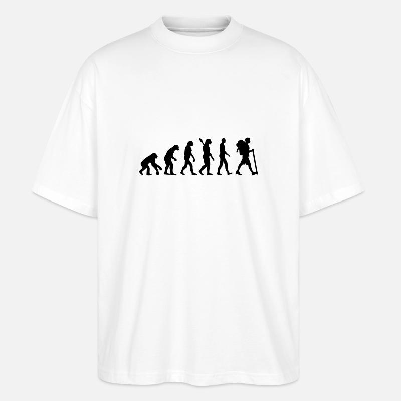 Evolution Hiking - Stanley/Stella Oversized Unisex Organic T-shirt Blaster 2.0 - white