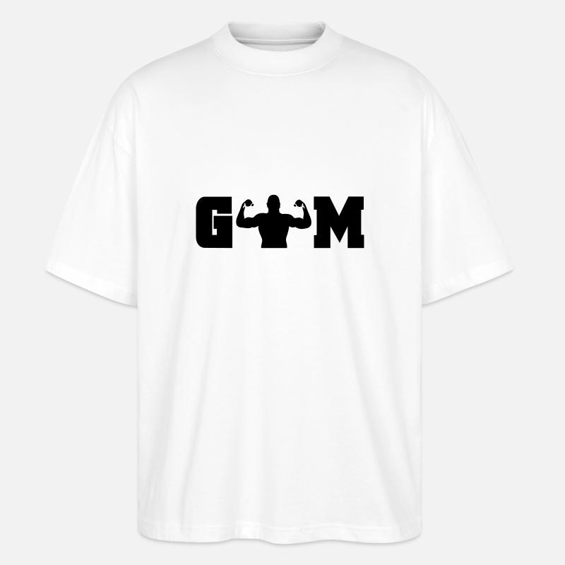 gym - Stanley/Stella Oversized Unisex Bio T-Shirt Blaster 2.0 - Weiß