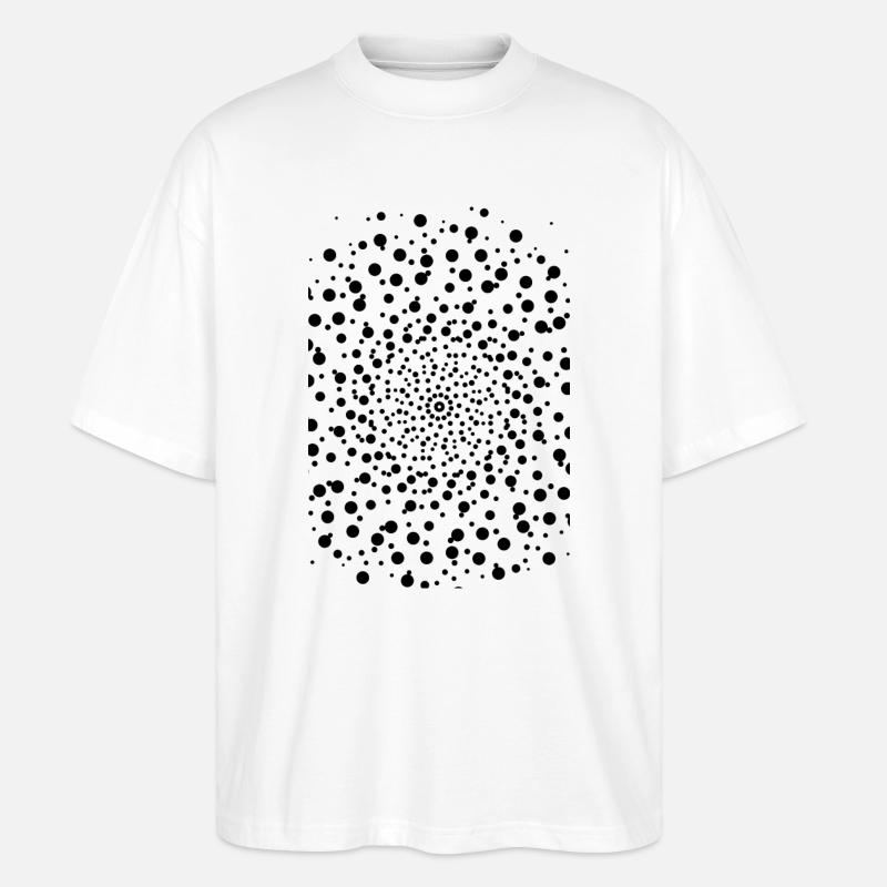 Dots, Cloud, Pattern, Mayhem - Stanley/Stella Oversized Unisex Organic T-shirt Blaster 2.0 - white