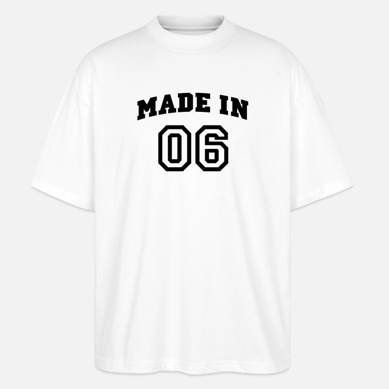 mp_madein06a - Stanley/Stella Oversized Unisex Bio T-Shirt Blaster 2.0 - Weiß