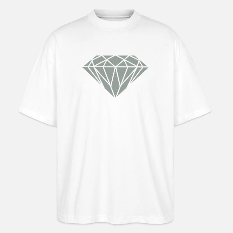 diamant - Stanley/Stella Oversized Unisex Organic T-shirt Blaster 2.0 - white