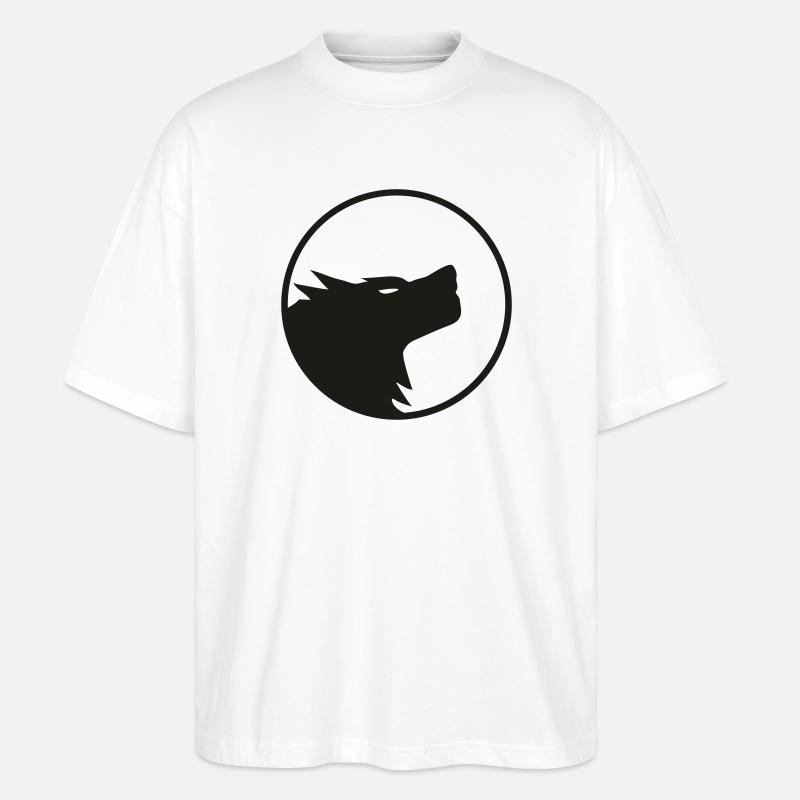 Wolf - Stanley/Stella Oversized Unisex Bio T-Shirt Blaster 2.0 - Weiß