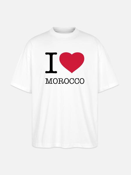 J’AIME LE MAROC Marokko - T-shirt bio Blaster 2.0 coupe oversize Stanley/Stella Unisexe - blanc