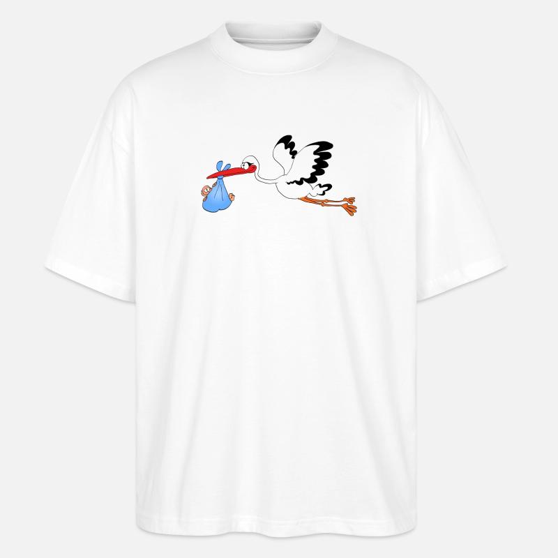 Storch - Stanley/Stella Oversized Unisex Bio T-Shirt Blaster 2.0 - Weiß