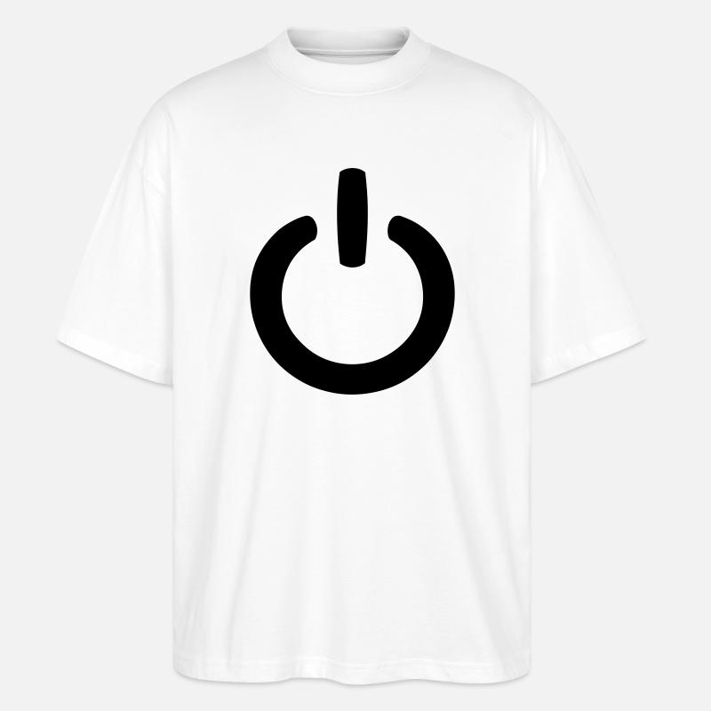 Power Symbol - Stanley/Stella Oversized Unisex Bio T-Shirt Blaster 2.0 - Weiß