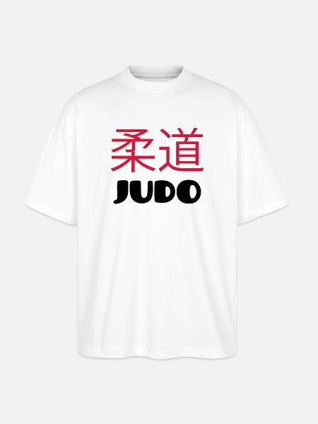 Judo (V) - Stanley/Stella Oversized Unisex Organic T-shirt Blaster 2.0 - white