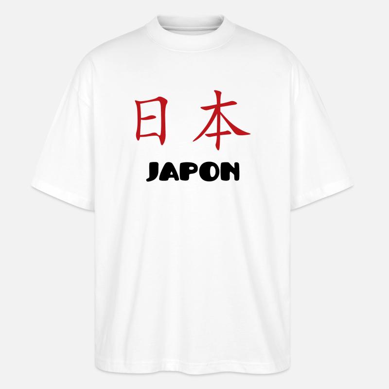 japans - Stanley/Stella Oversized Unisex Bio T-Shirt Blaster 2.0 - Weiß