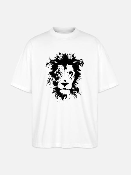 LÖWE - Stanley/Stella Oversized Unisex Bio T-Shirt Blaster 2.0 - Weiß