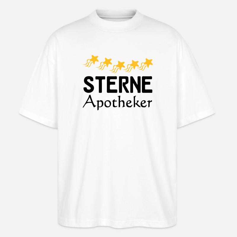Sterne Apotheker Geschenk - Stanley/Stella Oversized Unisex Bio T-Shirt Blaster 2.0 - Weiß