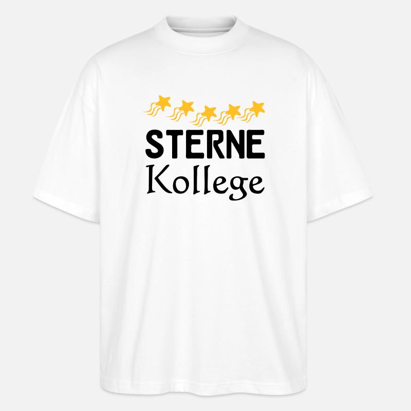 Sterne Kollege Geschenk - Stanley/Stella Oversized Unisex Bio T-Shirt Blaster 2.0 - Weiß