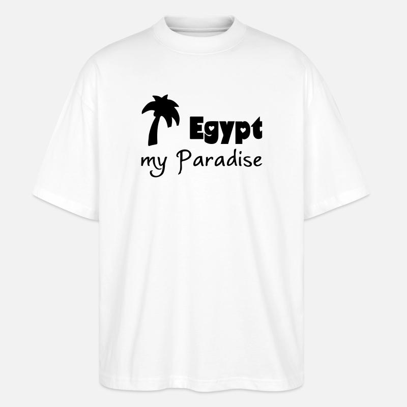 Egypt Paradise cadeau egypte vacances - T-shirt bio Blaster 2.0 coupe oversize Stanley/Stella Unisexe - blanc
