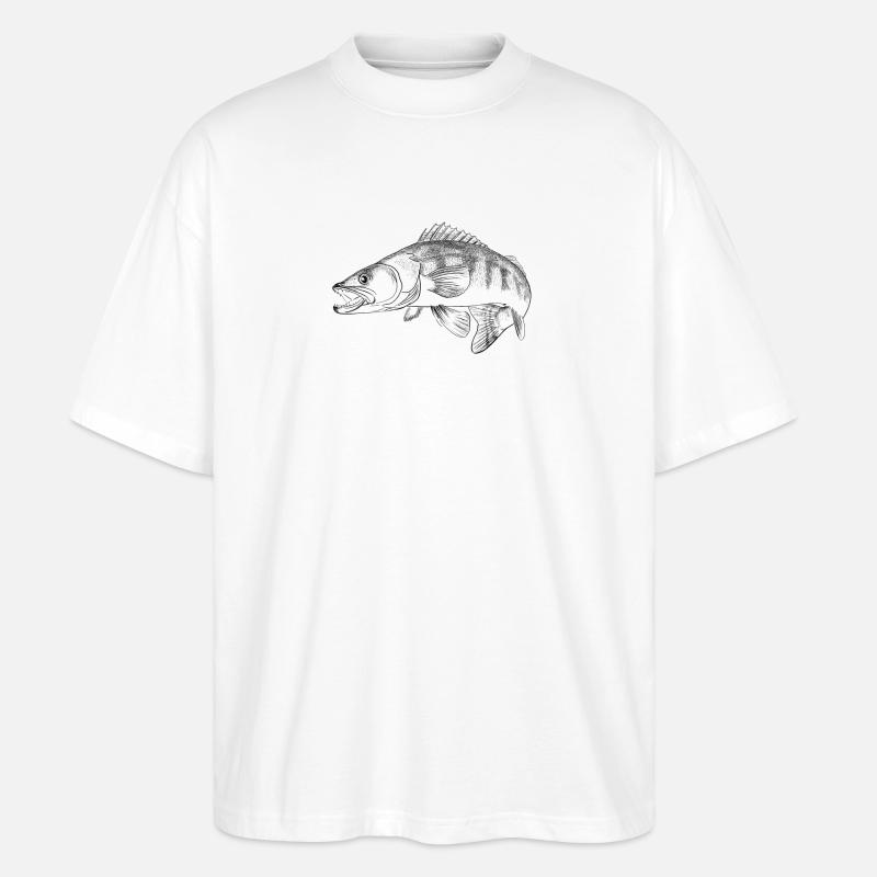 pike-perch - T-shirt bio Blaster 2.0 coupe oversize Stanley/Stella Unisexe - blanc