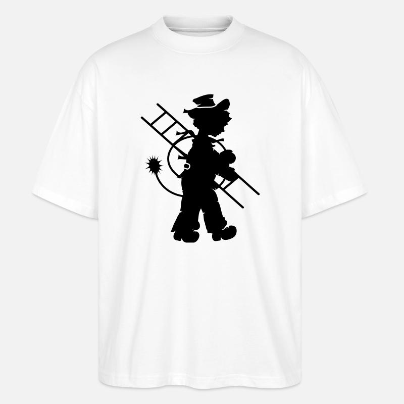 Schornsteinfeger - Stanley/Stella Oversized Unisex Bio T-Shirt Blaster 2.0 - Weiß