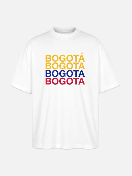 BOGOTA Colombia Kolumbien - Stanley/Stella Oversized Unisex Organic T-shirt Blaster 2.0 - white