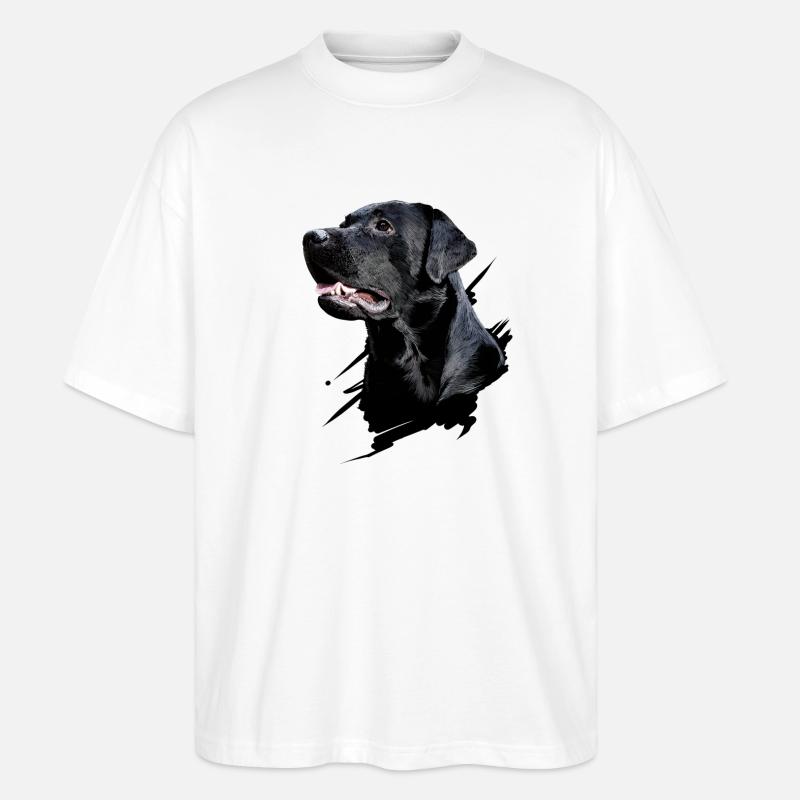 Labrador - Stanley/Stella Oversized Unisex Bio T-Shirt Blaster 2.0 - Weiß