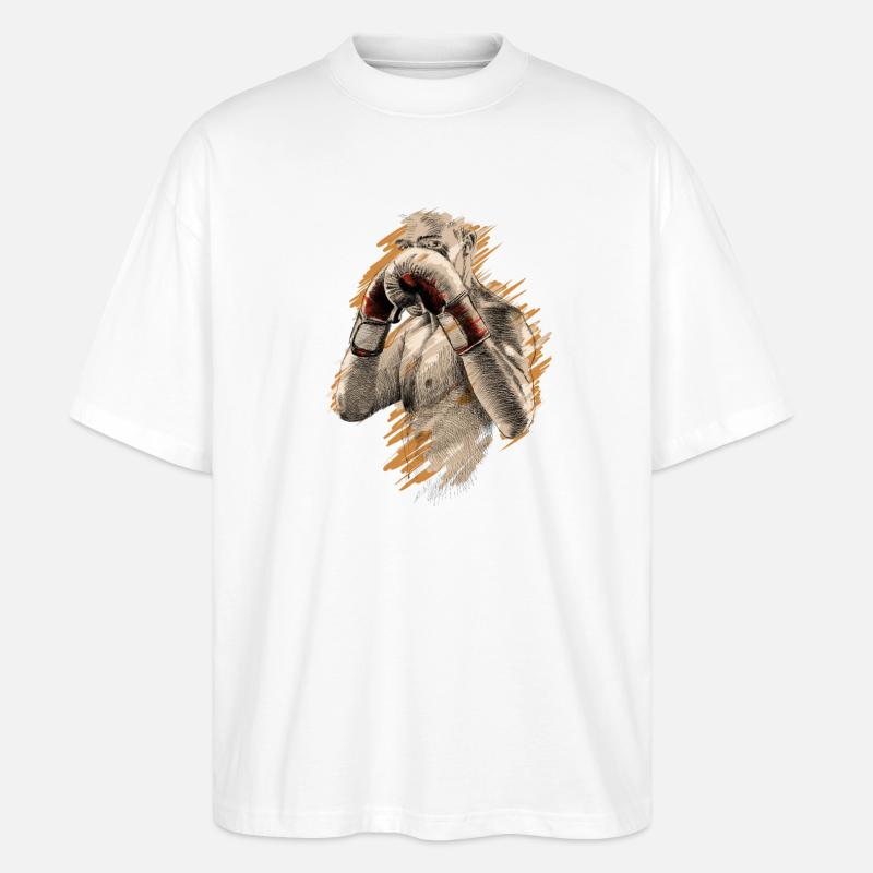 Boxer - Stanley/Stella Oversized Unisex Bio T-Shirt Blaster 2.0 - Weiß