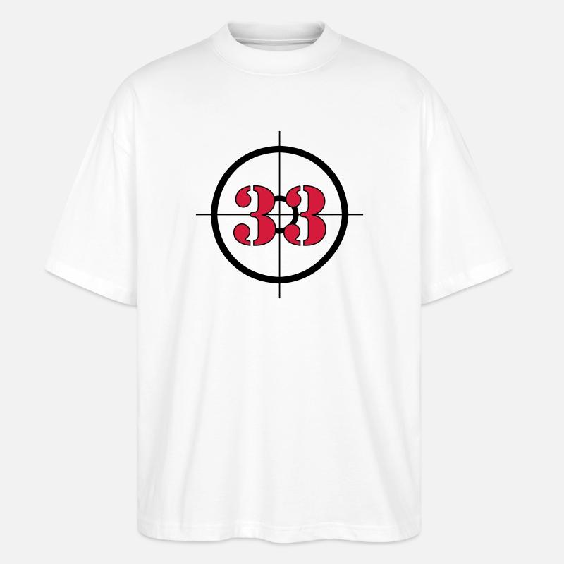 Représente : 33 (V) - T-shirt bio Blaster 2.0 coupe oversize Stanley/Stella Unisexe - blanc