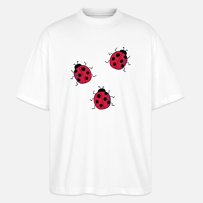 ladybug - Stanley/Stella Oversized Unisex Organic T-shirt Blaster 2.0 - white