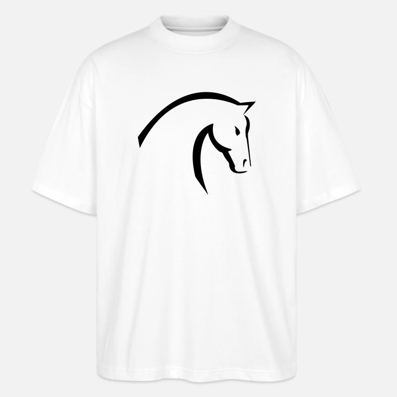 cheval - T-shirt bio Blaster 2.0 coupe oversize Stanley/Stella Unisexe - blanc