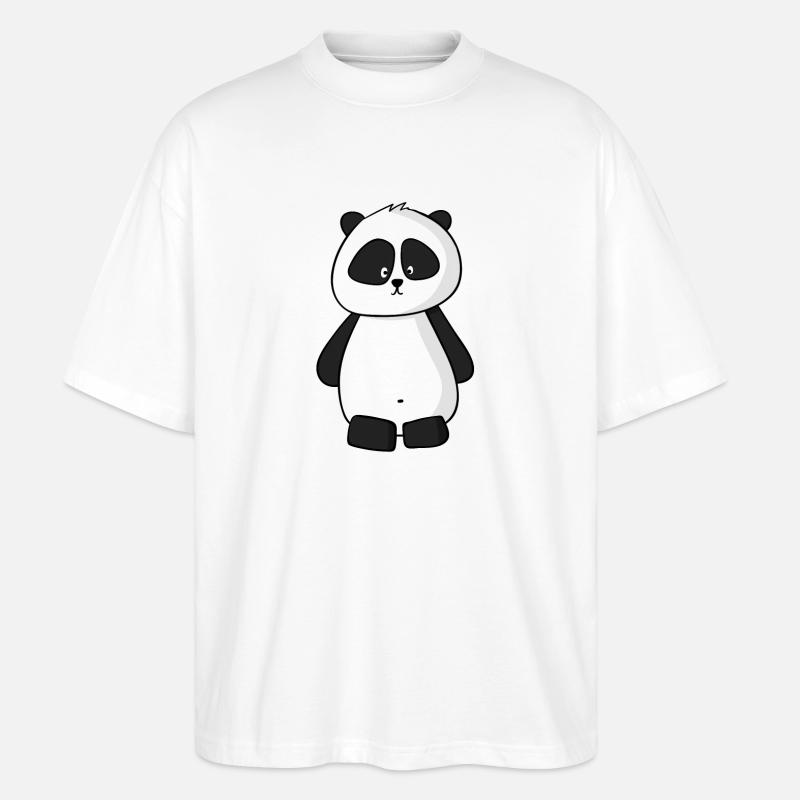 panda - Stanley/Stella Oversized Unisex Organic T-shirt Blaster 2.0 - white