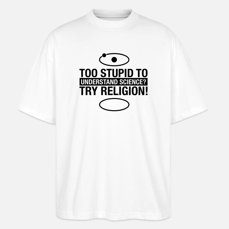 science-religion - Stanley/Stella Oversized Unisex Bio T-Shirt Blaster 2.0 - Weiß