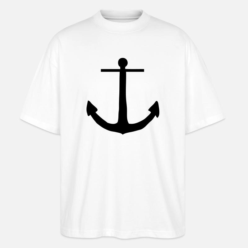 anker - Stanley/Stella Oversized Unisex Bio T-Shirt Blaster 2.0 - Weiß