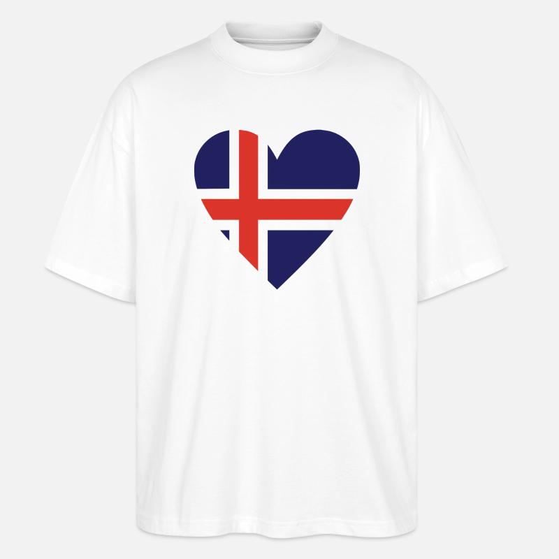 Island - Stanley/Stella Oversized Unisex Bio T-Shirt Blaster 2.0 - Weiß