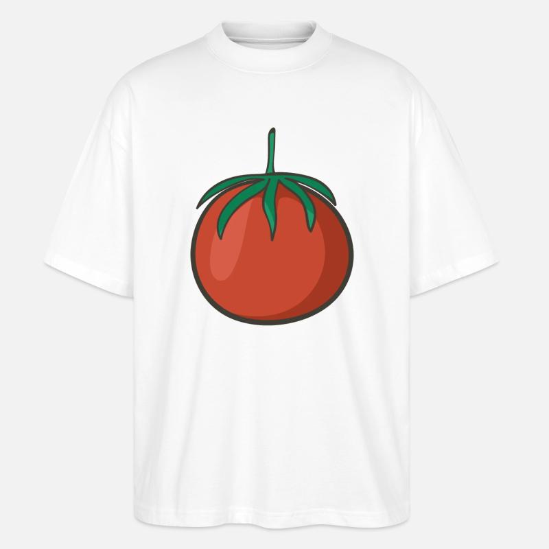 Tomate - Stanley/Stella Oversized Unisex Bio T-Shirt Blaster 2.0 - Weiß