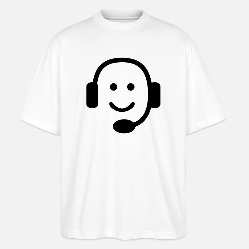 Nerd - T-shirt bio Blaster 2.0 coupe oversize Stanley/Stella Unisexe - blanc
